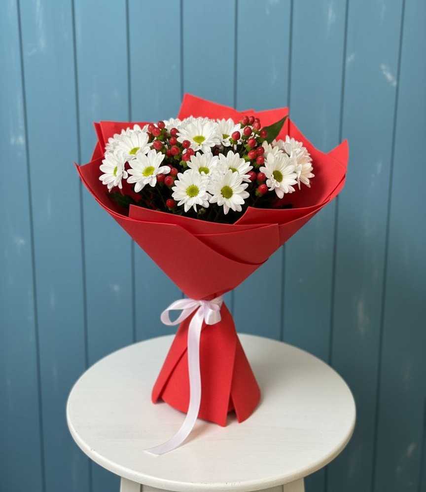 Букет цветов из: Хризантемы в Калистово