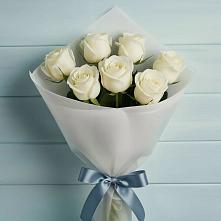 Букет 7 Белых роз Эдлесс Лав #REPLACE_PRED# Калистово