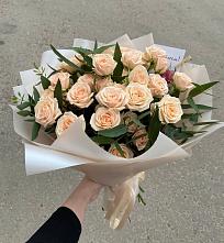 Букет Кремовые розы Латте в Калистово