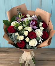 Букет цветов из:  Розы и Альстромерии #REPLACE_PRED# Калистово