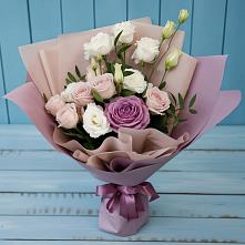 Букет цветов из:  Розы и Лизиантусы #REPLACE_PRED# Калистово