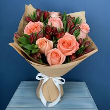 Букет цветов из:  Розы и Альстромерии в Калистово