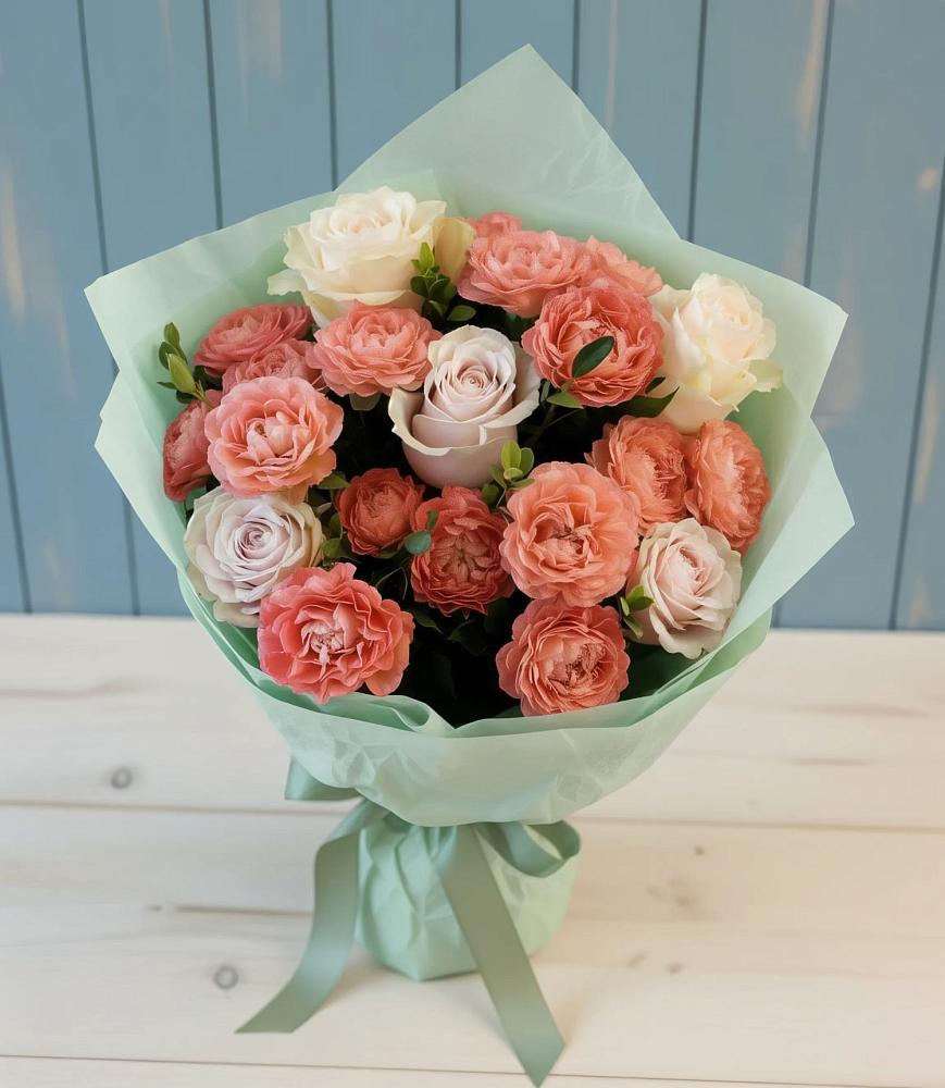 Букет цветов из: Розы в Калистово