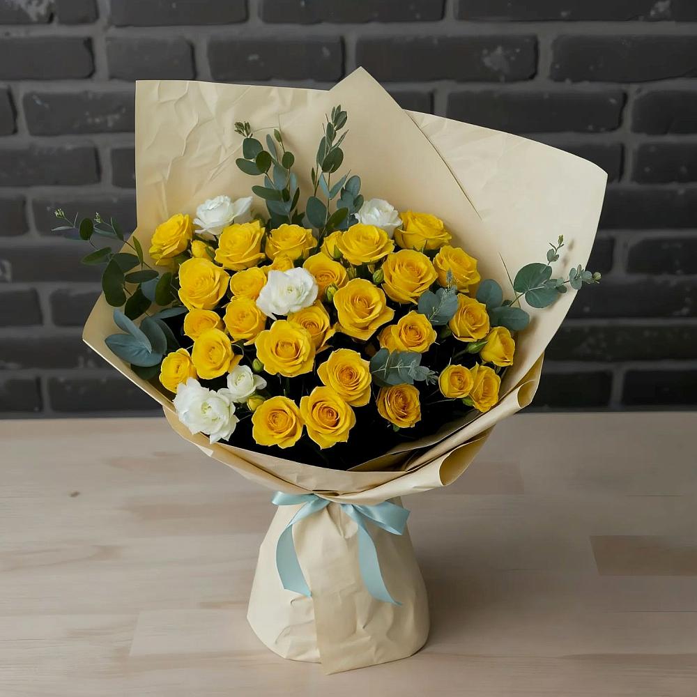 Букет цветов из: Розы в Калистово