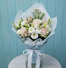 Букет цветов из:  Розы и Лизиантусы #REPLACE_PRED# Калистово