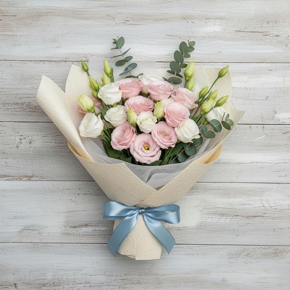 Букет цветов из: Лизиантусы в Калистово